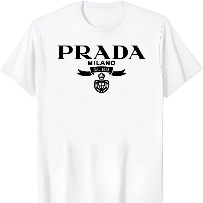 Prada-Logo-Luxury-Unisex-T-Shirt-TTB1480 Prada Logo Luxury Unisex T-Shirt TTB1612