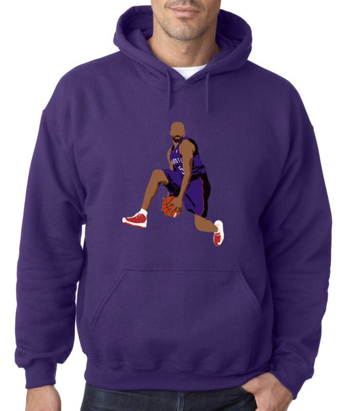 Purple-Vince-Carter-Toronto-Raptors-The-Dunk-Hooded-Sweatshirt-Unisex-Hoodie Purple Vince Carter Toronto Raptors "The Dunk" Hooded Sweatshirt Unisex Hoodie