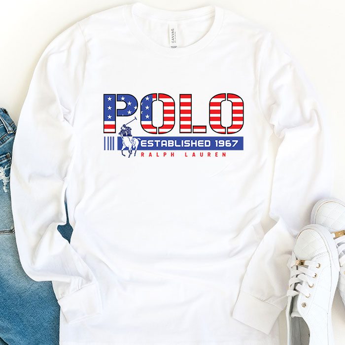 Ralph-Lauren-Camiseta-Polo-Infantil-Lettering-Branca-Kid-Tee-Unisex-Longsleeve-ShirtLTB0756-1