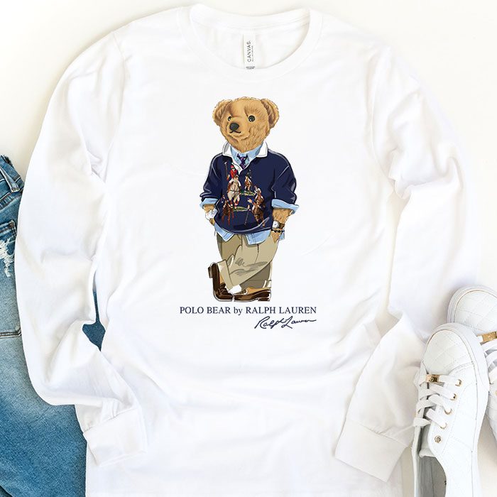 Ralph-Lauren-Polo-Bear-Teddy-Kid-Tee-Unisex-Longsleeve-ShirtLTB0776-1