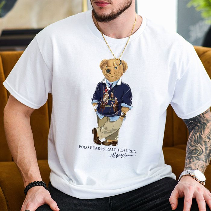 Ralph-Lauren-Polo-Bear-Teddy-Kid-Tee-Unisex-T-Shirt-TTB1802-2
