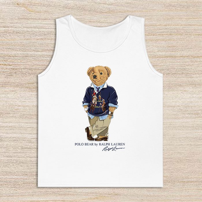 Ralph-Lauren-Polo-Bear-Teddy-Unisex-Tank-Top-TTTB0917 Ralph Lauren Polo Bear Teddy Unisex Tank Top TTTB0917
