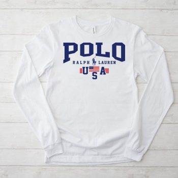 Ralph Lauren Polo Plag Usa Kid Tee Unisex LongsleeveShirt LTB0754