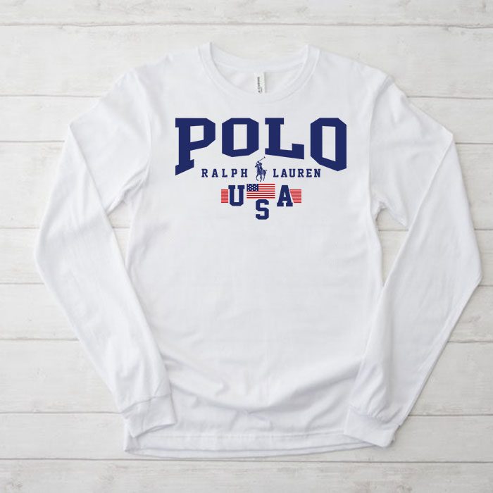 Ralph-Lauren-Polo-Plag-Usa-Kid-Tee-Unisex-Longsleeve-ShirtLTB0754 Ralph Lauren Polo Plag Usa Kid Tee Unisex Longsleeve ShirtLTB0754