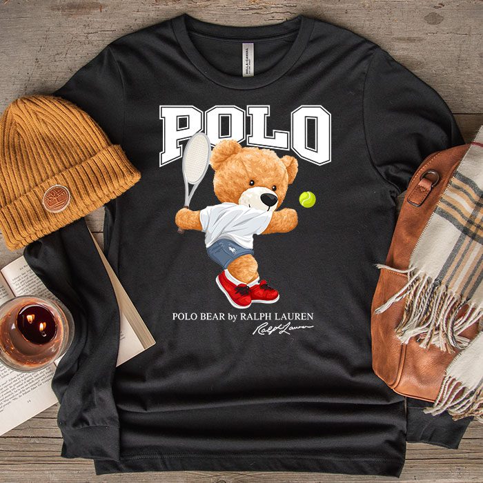 Ralph-Lauren-Polo-Sport-Bear-Teddy-Kid-Tee-Unisex-Longsleeve-ShirtLTB0785-1