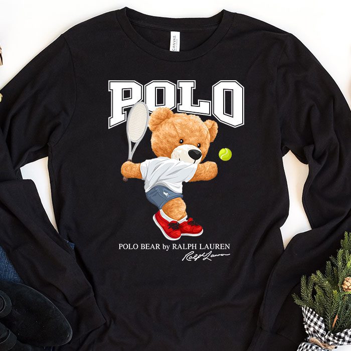 Ralph-Lauren-Polo-Sport-Bear-Teddy-Kid-Tee-Unisex-Longsleeve-ShirtLTB0785 Ralph Lauren Polo Sport Bear Teddy Kid Tee Unisex Longsleeve ShirtLTB0785
