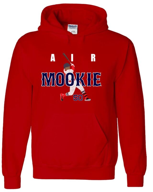 Red-Mookie-Betts-Boston-Red-Sox-Air-Pic-Hooded-Sweatshirt-Unisex-Hoodie Red Mookie Betts Boston Red Sox "Air Pic" Hooded Sweatshirt Unisex Hoodie
