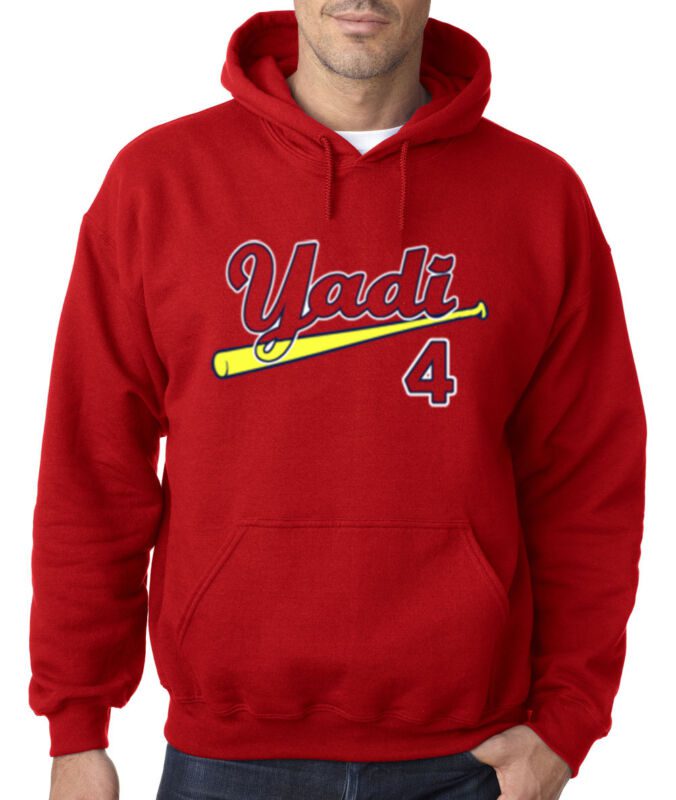 Red-Yadi-Molina-St.-Louis-Cardinals-Yadi-Hooded-Sweatshirt-Hoodie Red Yadi Molina St. Louis Cardinals "Yadi" Hooded Sweatshirt Hoodie