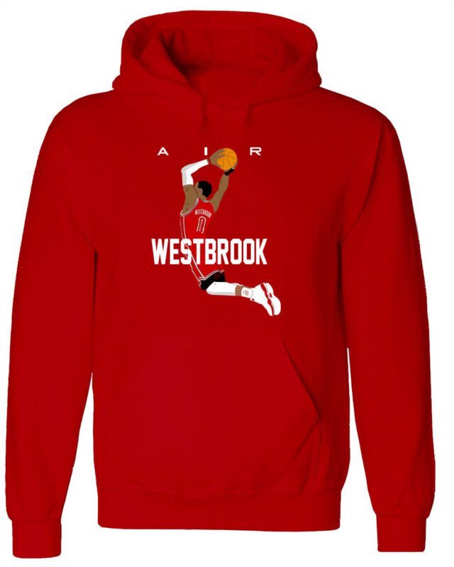 Russell-Westbrook-Brodie-Rockets-Air-Dunk-Hooded-Sweatshirt-Unisex-Hoodie Russell Westbrook Brodie Rockets "Air Dunk" Hooded Sweatshirt Unisex Hoodie