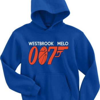 Russell Westbrook Carmelo Anthony Thunder "007" Hooded Sweatshirt Unisex Hoodie