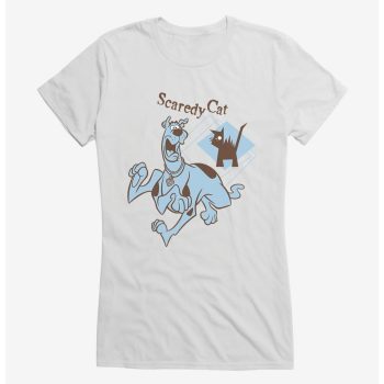 Scooby-Doo Scaredy Cat Girls T-Shirt Women Lady T-Shirt HTS4465