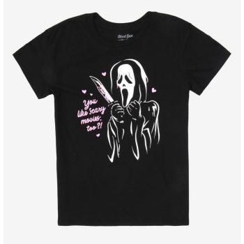 Scream Ghost Face You Like Scary Movies Too? Boyfriend Fit Girls T-Shirt Women Lady T-Shirt HTS4729