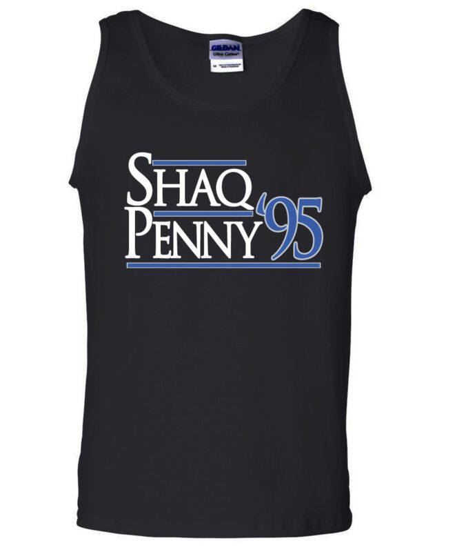 Shaquille-ONeal-Penny-Hardaway-Orlando-Magic-Shaq-Penny-95-Unisex-Tank-Top Shaquille O'Neal Penny Hardaway Orlando Magic "Shaq Penny 95" Unisex Tank Top