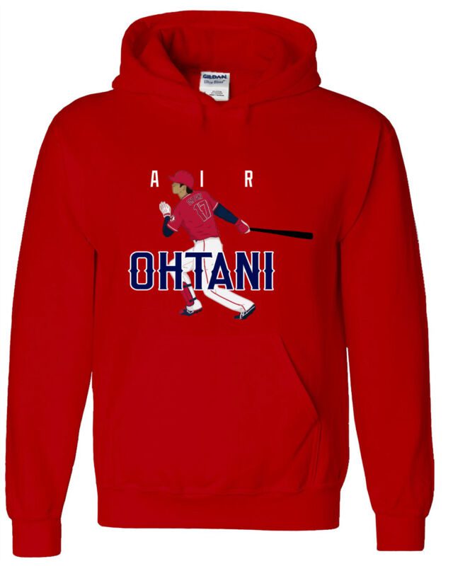 Shohei-Ohtani-Los-Angeles-Angels-Air-Pic-Hoodie-Hooded-Sweatshirt Shohei Ohtani Los Angeles Angels "Air Pic" Hoodie Hooded Sweatshirt