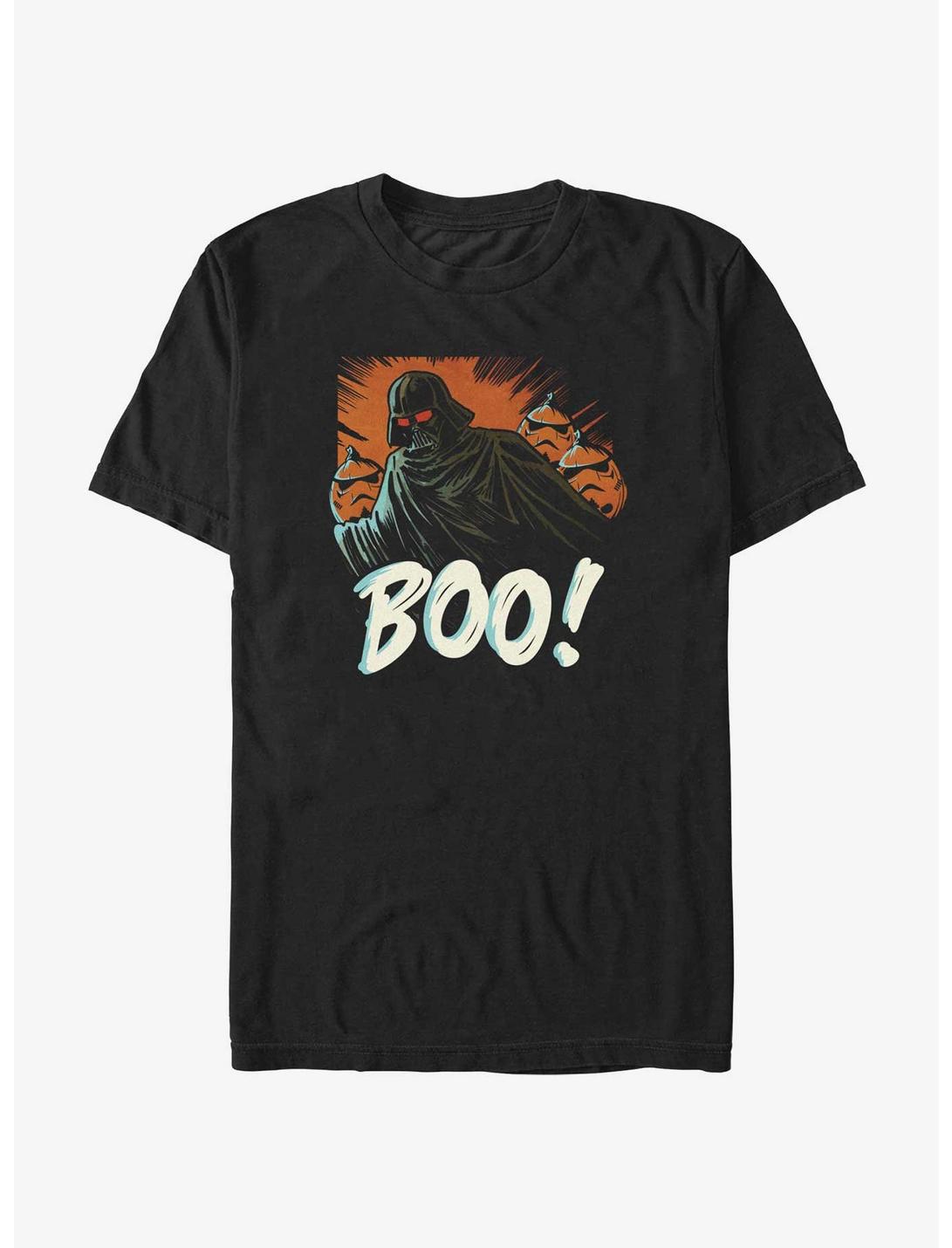 Star-Wars-Boo-Vader-and-Pumpkin-Troopers-Kid-Tee-Unisex-T-Shirt-HTS3364 Star Wars Boo! Vader and Pumpkin Troopers Kid Tee - Unisex T-Shirt HTS3364