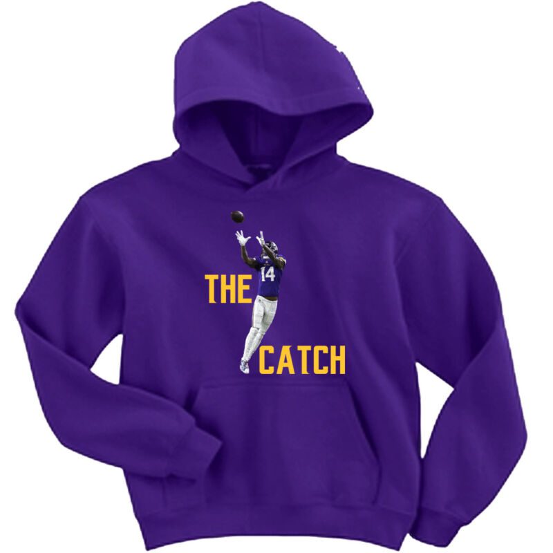 Stefon-Diggs-Minnesota-Vikings-The-Catch-Hooded-Sweatshirt-Unisex-Hoodie Stefon Diggs Minnesota Vikings "The Catch" Hooded Sweatshirt Unisex Hoodie