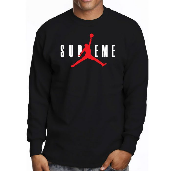 Supreme-x-Jordan-Luxury-Logo-Kid-Tee-Unisex-Longsleeve-Shirt-LTB0936-2