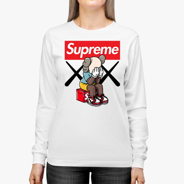 Supreme-x-Kaws-Bearbrick-Kid-Tee-Unisex-Longsleeve-Shirt-LTB0949-2