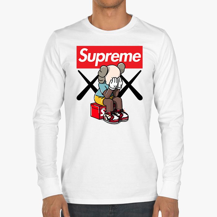 Supreme-x-Kaws-Bearbrick-Kid-Tee-Unisex-Longsleeve-Shirt-LTB0949-3