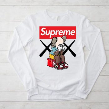 Supreme x Kaws Bearbrick Kid Tee Unisex Longsleeve Shirt LTB0949