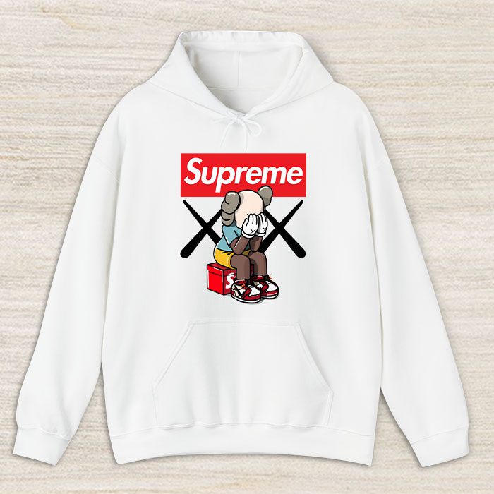 Supreme-x-Kaws-Bearbrick-Unisex-Pullover-Hoodie-HTB1203 Supreme x Kaws Bearbrick Unisex Pullover Hoodie HTB1203