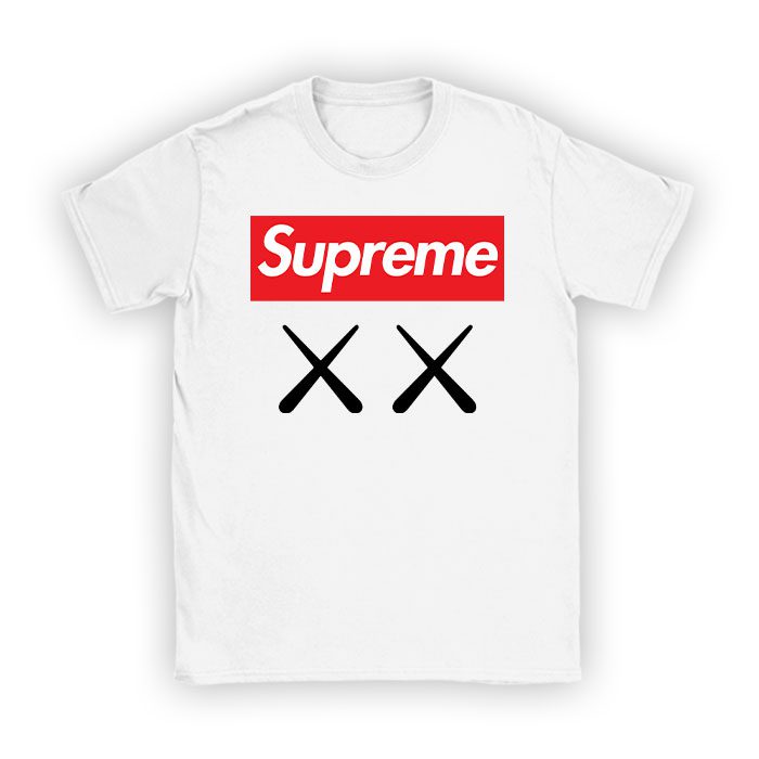 Supreme-x-Kaws-Logo-Kid-Tee-Unisex-T-Shirt-TTB1968 Supreme x Kaws Logo Kid Tee Unisex T-Shirt TTB1968