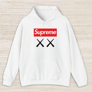 Supreme x Kaws Logo Unisex Pullover Hoodie HTB1196