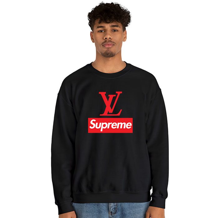 Supreme-x-Louis-Vuitton-Luxury-Logo-Crewneck-Sweatshirt-CSTB0949-3