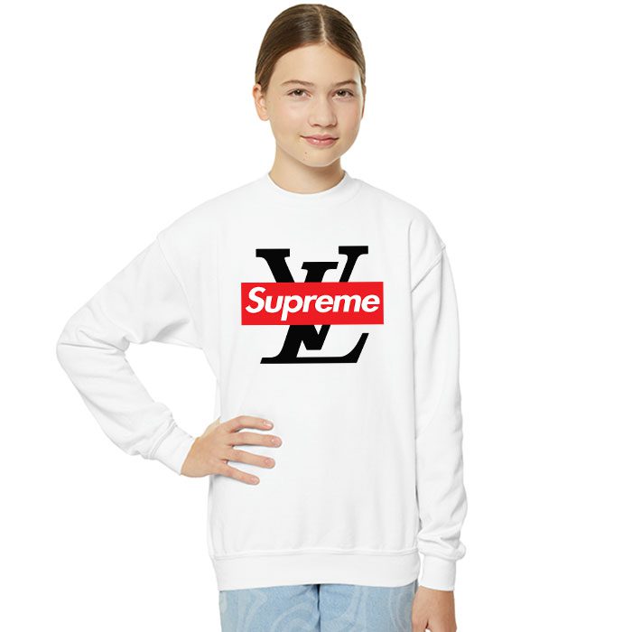 Supreme-x-Louis-Vuitton-Luxury-Logo-Crewneck-Sweatshirt-CSTB0983-4