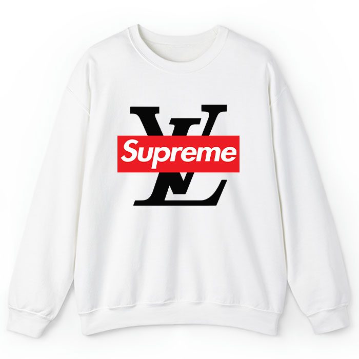 Supreme-x-Louis-Vuitton-Luxury-Logo-Crewneck-Sweatshirt-CSTB0983 Supreme x Louis Vuitton Luxury Logo Crewneck Sweatshirt CSTB0983