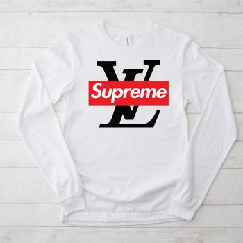 Supreme x Louis Vuitton Luxury Logo Kid Tee Unisex Longsleeve Shirt LTB0964