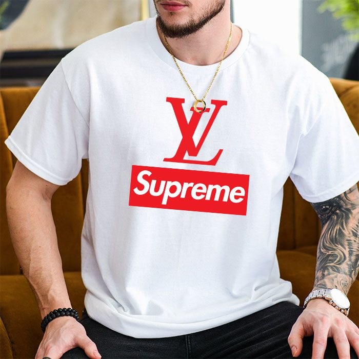 Supreme-x-Louis-Vuitton-Luxury-Logo-Kid-Tee-Unisex-T-Shirt-TTB1956-3
