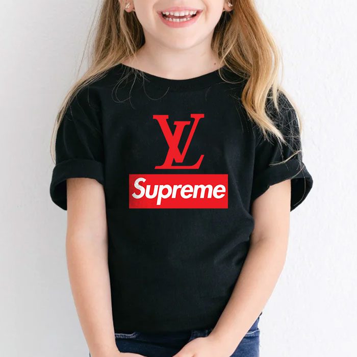 Supreme-x-Louis-Vuitton-Luxury-Logo-Kid-Tee-Unisex-T-Shirt-TTB1956-4