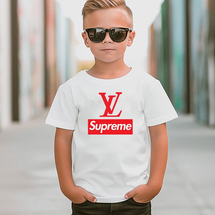 Supreme-x-Louis-Vuitton-Luxury-Logo-Kid-Tee-Unisex-T-Shirt-TTB1956-5
