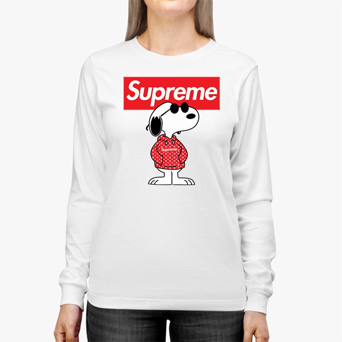 Supreme-x-Louis-Vuitton-Snoppy-Kid-Tee-Unisex-Longsleeve-Shirt-LTB0940-2