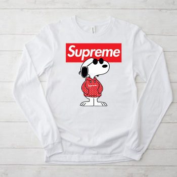 Supreme x Louis Vuitton Snoppy Kid Tee Unisex Longsleeve Shirt LTB0940