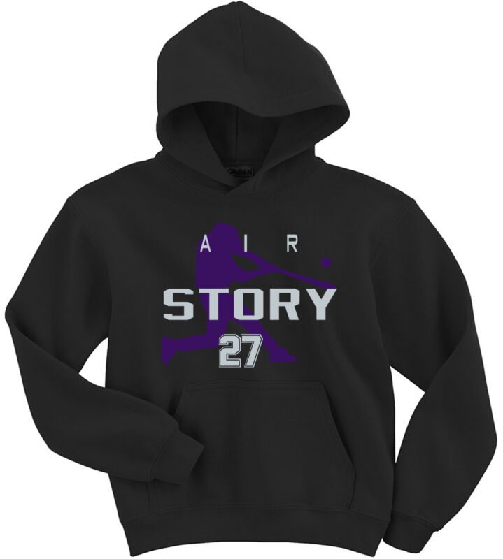 Trevor-Story-Colorado-Rockies-Air-Story-Hooded-Sweatshirt-Hoodie Trevor Story Colorado Rockies "Air Story" Hooded Sweatshirt Hoodie