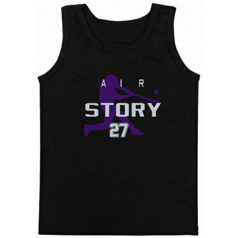 Trevor-Story-Colorado-Rockies-Air-Story-Unisex-Tank-Top Trevor Story Colorado Rockies "Air Story" Unisex Tank Top