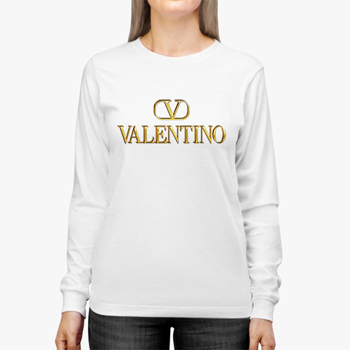 Valentino-Gold-Logo-Luxury-Kid-Tee-Unisex-Longsleeve-Shirt-LTB0552-2