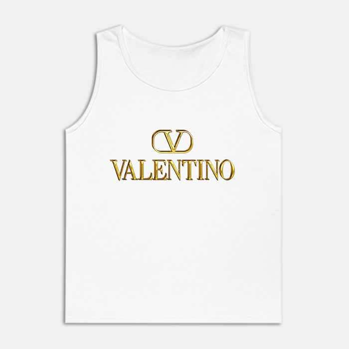 Valentino-Gold-Logo-Luxury-Unisex-Tank-Top-TTTB0693 Valentino Gold Logo Luxury Unisex Tank Top TTTB0693