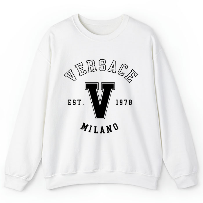 Versace-Est-1978-Milano-Crewneck-Sweatshirt-CSTB0540 Versace Est 1978 Milano Crewneck Sweatshirt CSTB0540