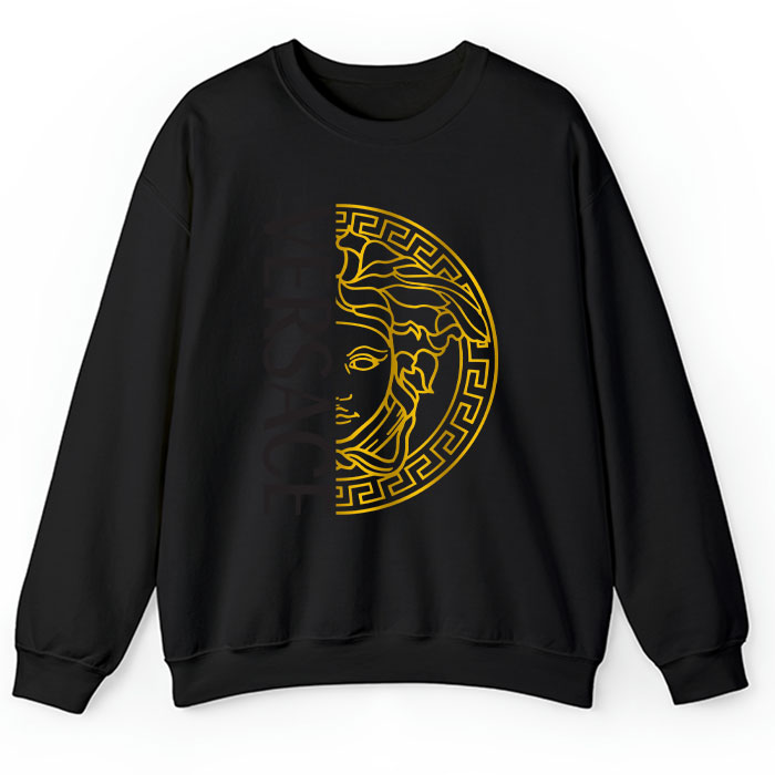 Versace-Medusa-Gold-Luxury-Crewneck-Sweatshirt-CSTB0538 Versace Medusa Gold Luxury Crewneck Sweatshirt CSTB0538