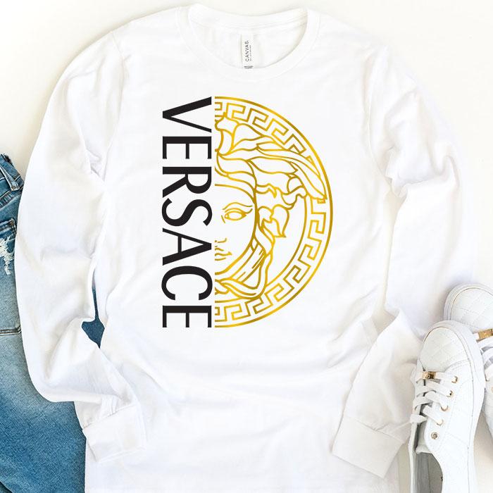 Versace-Medusa-Gold-Luxury-Kid-Tee-Unisex-Longsleeve-Shirt-LTB0662-1