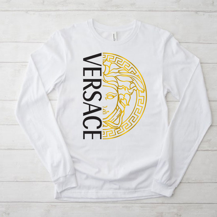 Versace-Medusa-Gold-Luxury-Kid-Tee-Unisex-Longsleeve-Shirt-LTB0662 Versace Medusa Gold Luxury Kid Tee Unisex Longsleeve Shirt LTB0662