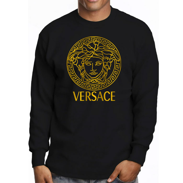 Versace-Medusa-Gold-Luxury-Logo-Kid-Tee-Unisex-Longsleeve-Shirt-LTB0636-3