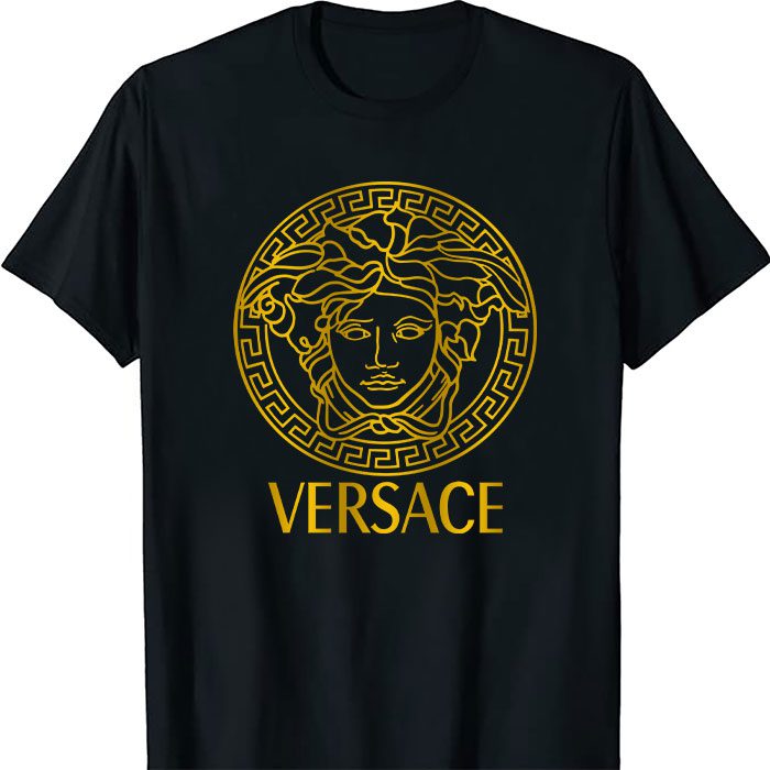 Versace-Medusa-Gold-Luxury-Logo-Unisex-T-Shirt-TTB1530 Versace Medusa Gold Luxury Logo Unisex T-Shirt TTB1662