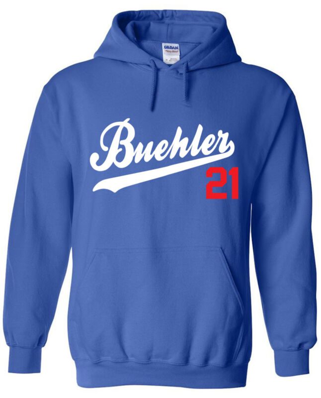 Walker-Buehler-Los-Angeles-Dodgers-Logo-Hooded-Sweatshirt-Unisex-Hoodie Walker Buehler Los Angeles Dodgers "Logo" Hooded Sweatshirt Unisex Hoodie