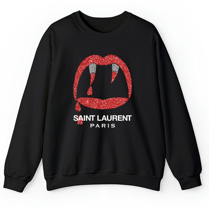 Yves-Saint-Laurent-Fang-Crewneck-Sweatshirt-CSTB0708 Yves Saint Laurent Fang Crewneck Sweatshirt CSTB0708