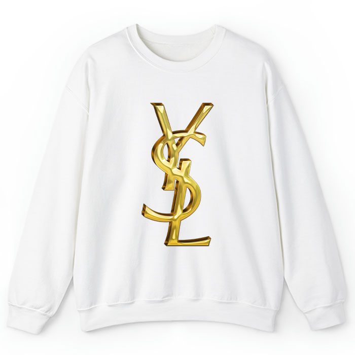 Yves-Saint-Laurent-Gold-Logo-Luxury-Crewneck-Sweatshirt-CSTB0690-1
