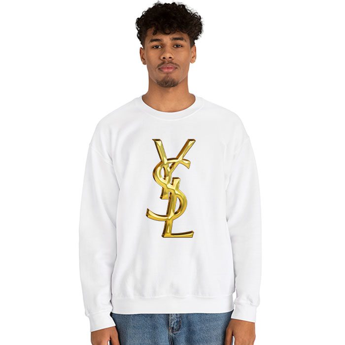 Yves-Saint-Laurent-Gold-Logo-Luxury-Crewneck-Sweatshirt-CSTB0690-2